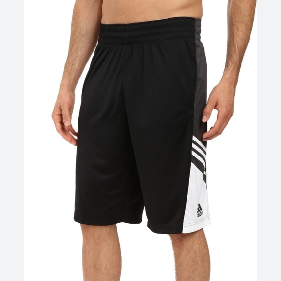 Adidas Grey Men's Basketball Pregame Shorts - Picture 1 of 6